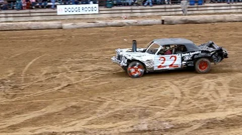 Demolition derby 20 Stock Footage 9413860