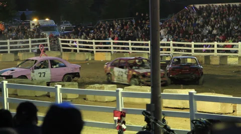 Demolition Derby 4 of 5 Stock Footage 35766141