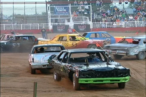 Demolition Derby 4  Stock Footage 477754