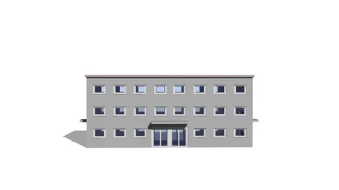 DEMOLITION EXPLOSION OF A SMALL OFFICE BUILDING Stock-Footage 98562718