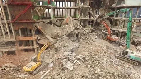 Demolition Stock Footage 83550587