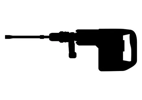 Demolition hammer. Illustrazione stock