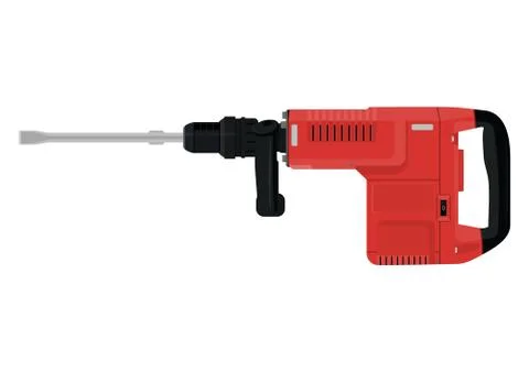 Demolition hammer. Stock Illustration