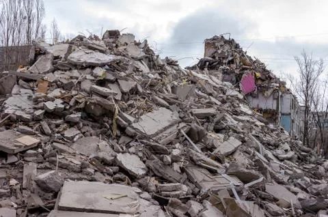 Demolition House. Stock Photos