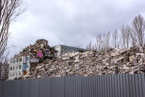 Demolition House. Stock Photos