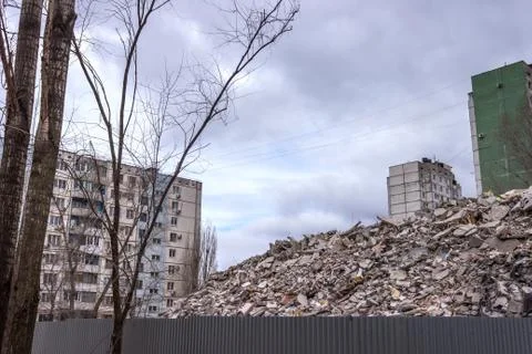 Demolition House. Stock Photos