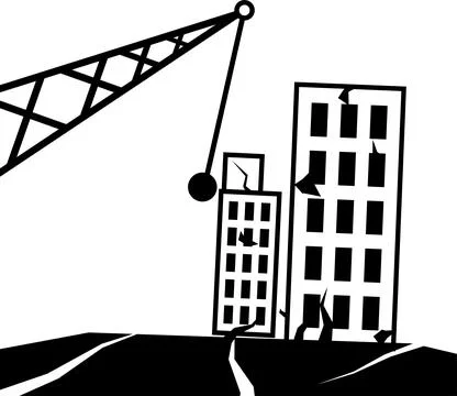 Demolition icon sign. Иллюстрация