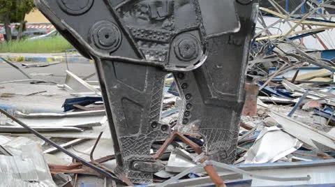 Demolition machine 3 Stock Footage 23767708