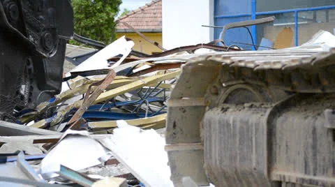Demolition machine 5 Stock Footage 23766975