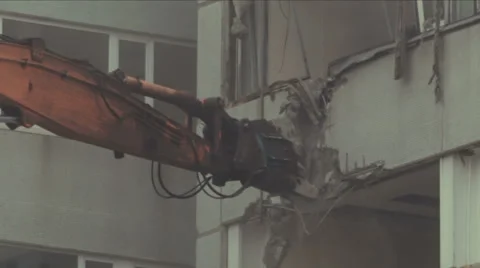 Demolition Machine Stock Footage 52526838