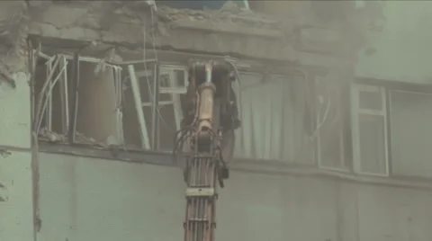 Demolition Machine Stock Footage 52526905