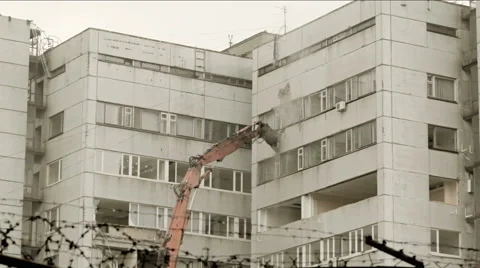 Demolition Machine Stock Footage 52527035