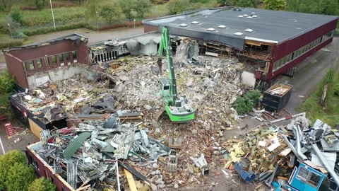 Demolition, Motala Folkets Park 库存影片 164396408