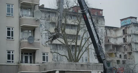 Demolition as part of redevelopment 스톡 동영상 149495477