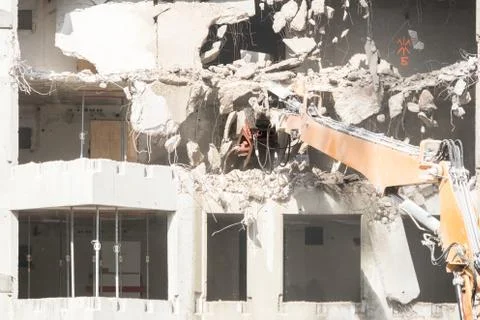 Demolition site of a building Stock Photos