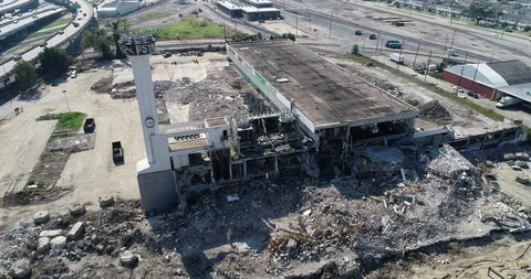 Demolition site Stock Footage 120039640