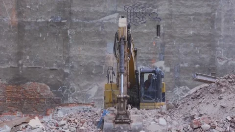 Demolition site Stock Footage 150596385