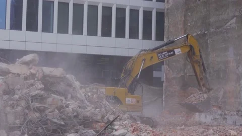 Demolition site Stock Footage 150596386