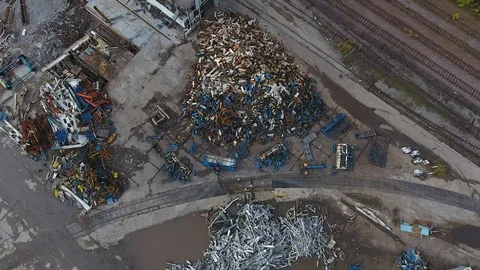 Demolition Site with Welders Stock Footage 107350913