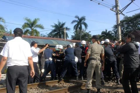 Demolition of Stalls at Station Photos