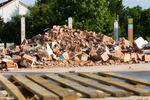 Demolition work Stock Photos