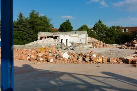 Demolition work Stock Photos