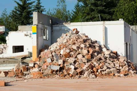 Demolition work Foto stock