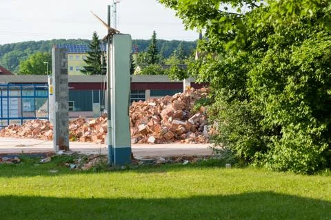Demolition work Stock Photos
