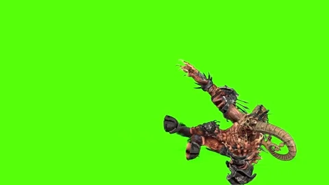 Demon Death Green Screen Animation 3D Re... | Stock Video | Pond5