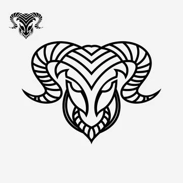 Demon goat Stock Illustration