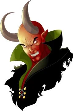 Demon head image Stock Illustration
