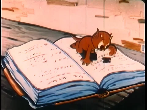 Demon reading a book Stock Footage 261022349