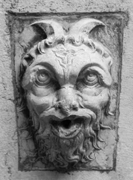 Demon in stone Fotos de archivo