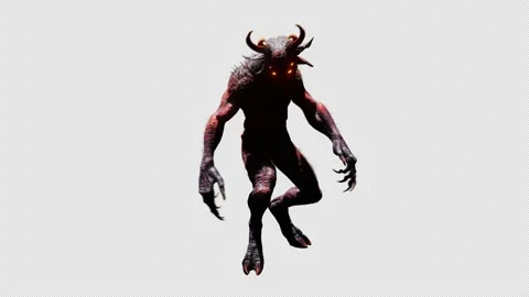 Demon V2 Alpha Loop Walking Stock Footage 236192900