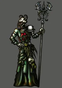 Demon wizard Stock Illustration