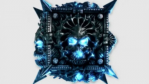 Demonic Cube VJ Loop Stock Footage 141505166