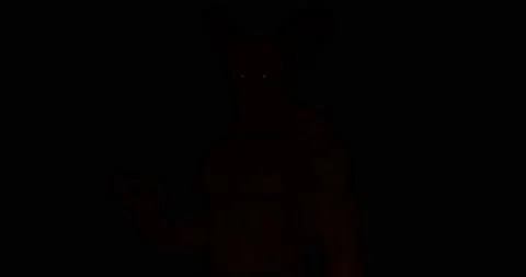Demonic horned figure with smoke effect Stock Footage 149784639