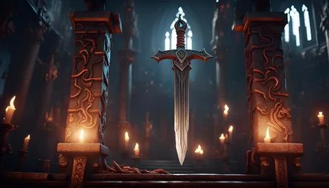 DemonicSword Stock Illustration