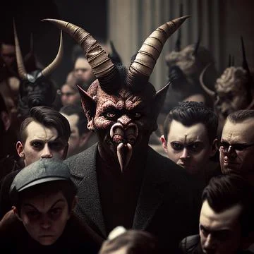 The Demon's Gathering Stock Illustration