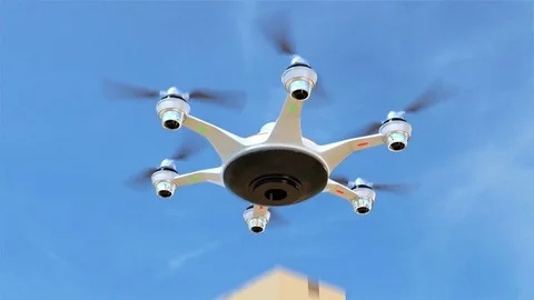 Demonstrate animation showing multi-function of drone Stock Footage 75737435