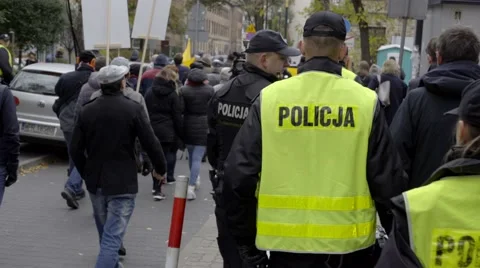 DEMONSTRATION AGAINST CETA, TTIP Stock Footage 68675605