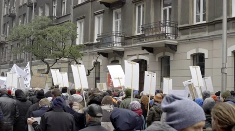 DEMONSTRATION AGAINST CETA, TTIP Stock Footage 68675656