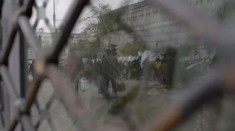 DEMONSTRATION AGAINST CETA, TTIP Stock Footage 68675677