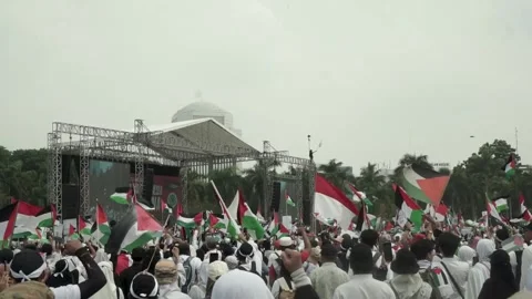 Demonstration against the Israeli occupation Stock-Footage 255103853