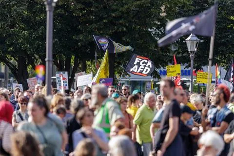 Demonstration ahead of Berlin state election, Germany - 12 Sep 2026 Stock Photos