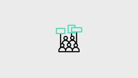 Demonstration Animated Icon Stock Footage 320225975