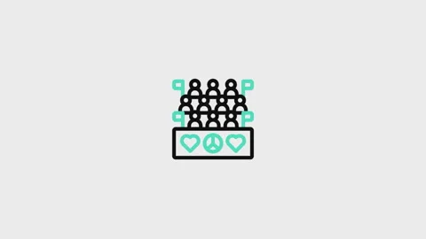 Demonstration Animated Icon Stock Footage 320225978
