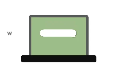 Demonstration animation of entering the URL on the screen of the laptop Stock Footage 155827576