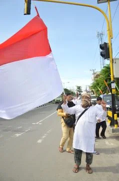Demonstration case of Ahok 写真素材