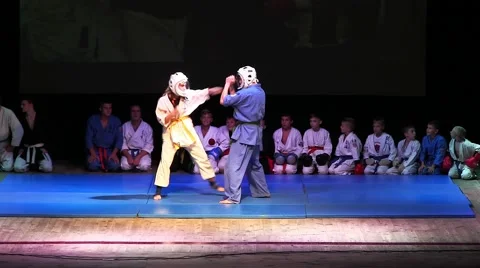 Demonstration combat. Stock Footage